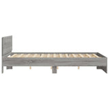 Cadre de lit sans matelas sonoma gris 140x200 cm