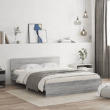 Cadre de lit sans matelas sonoma gris 140x200 cm