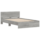 Cadre de lit sans matelas sonoma gris 120x200 cm