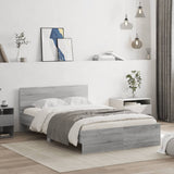 Cadre de lit sans matelas sonoma gris 120x200 cm