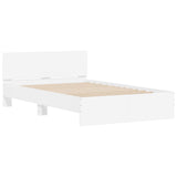 Cadre de lit sans matelas blanc 135x190 cm