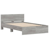 Cadre de lit sans matelas sonoma gris 135x190 cm