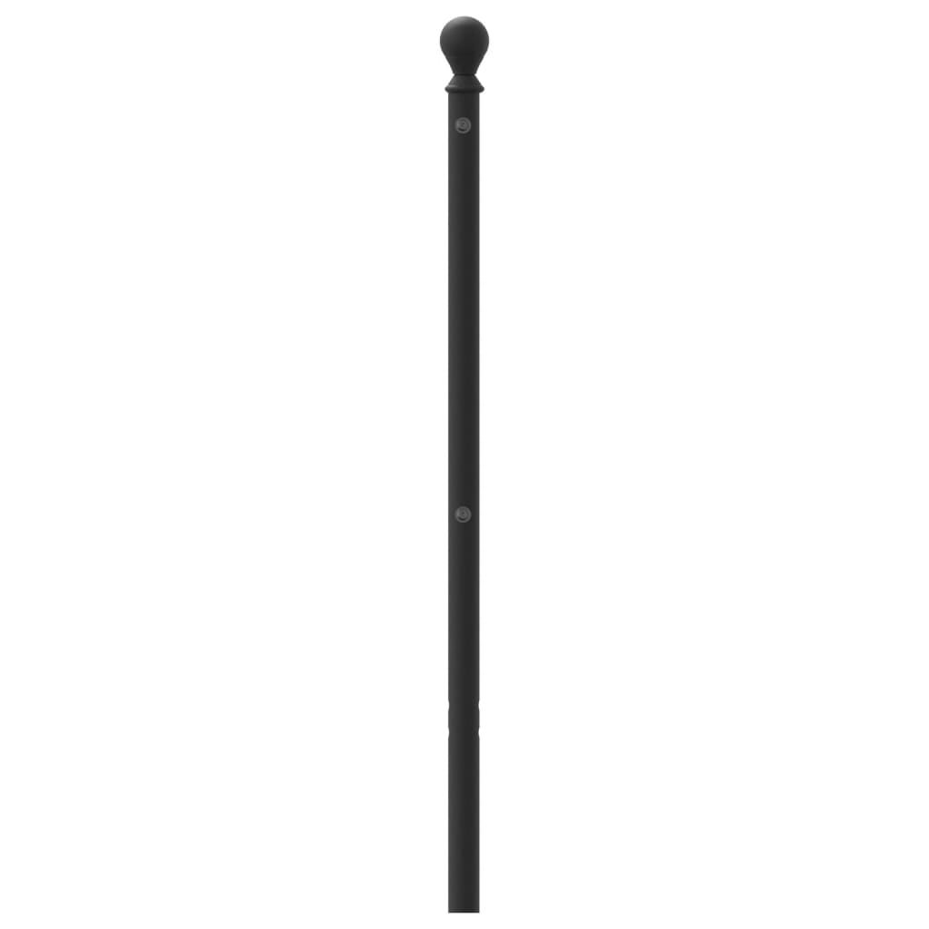 Tête de lit métal noir 75 cm