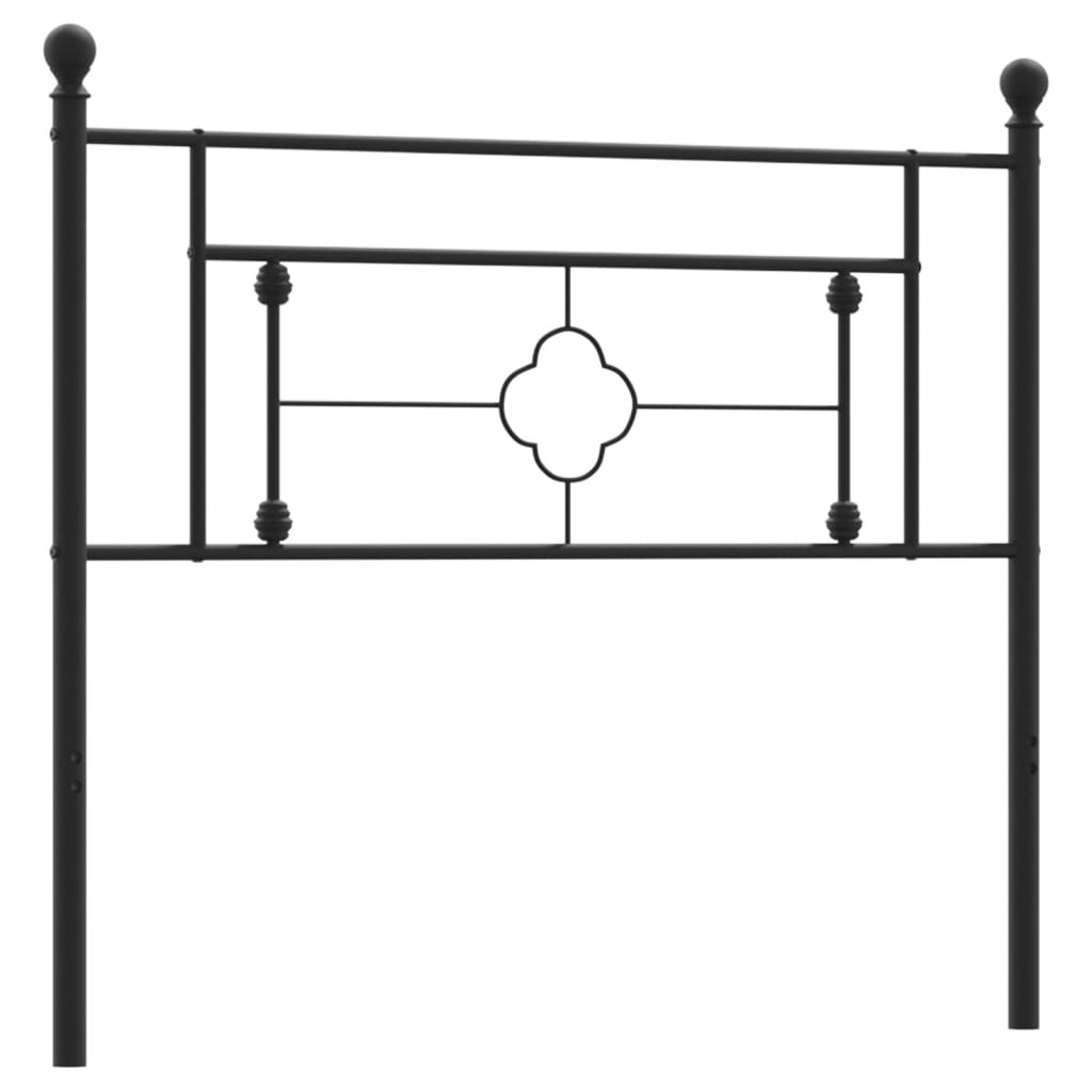 Tête de lit métal noir 107 cm