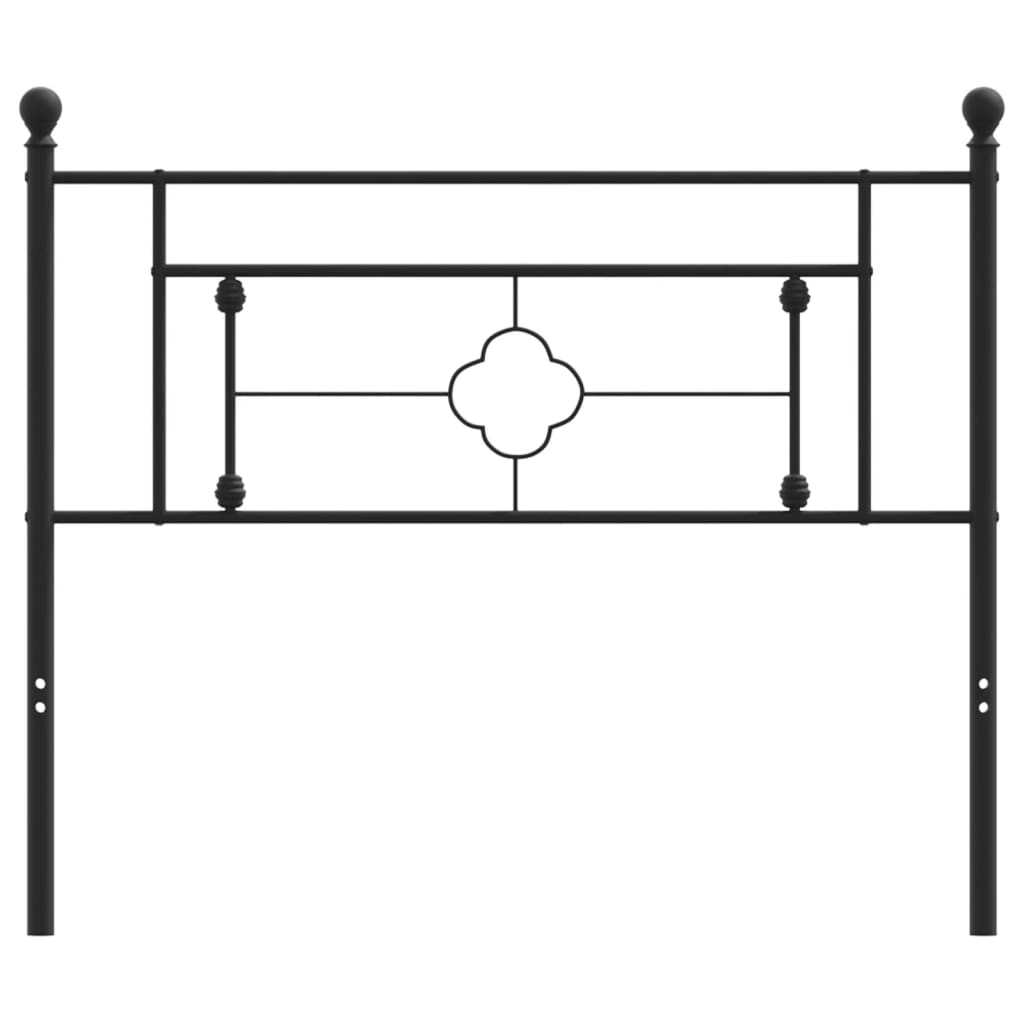 Tête de lit métal noir 107 cm