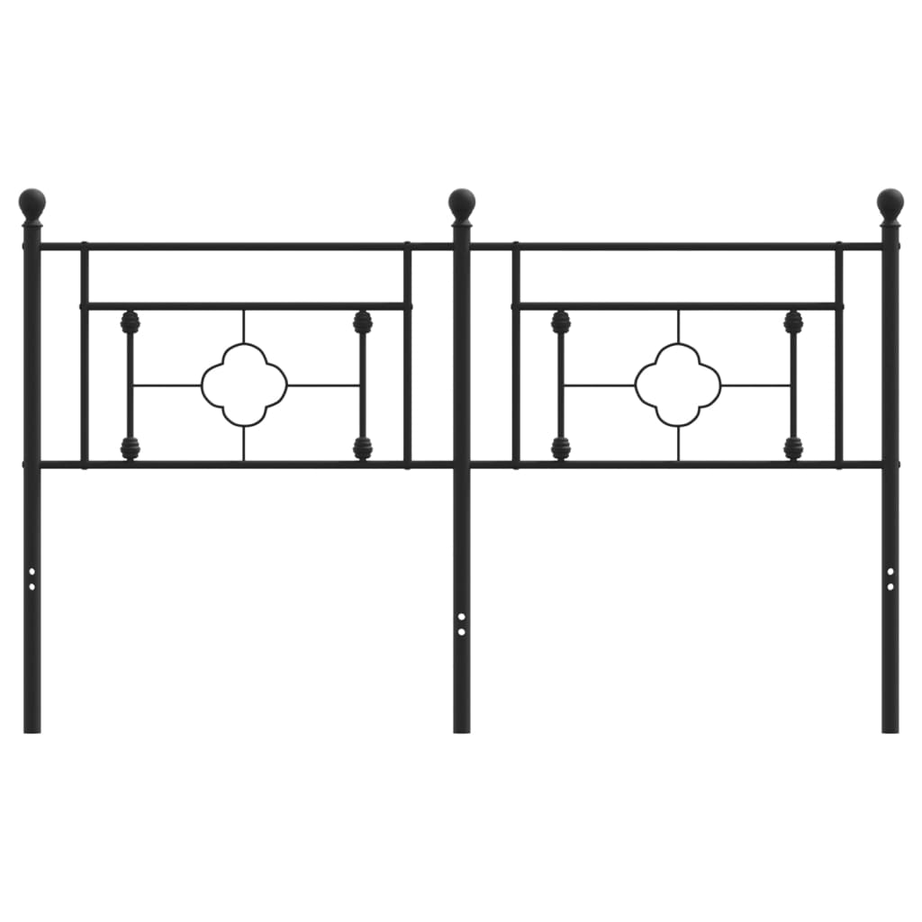 Tête de lit métal noir 150 cm