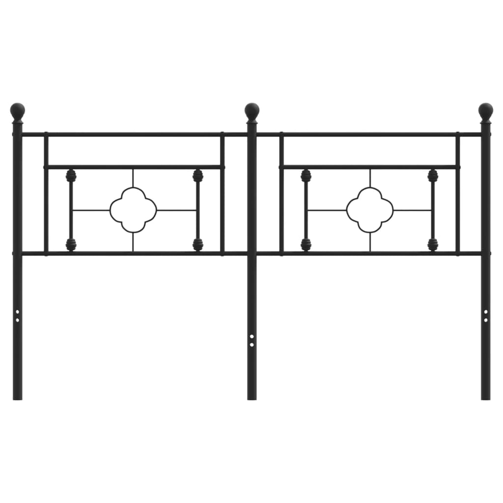 Tête de lit métal noir 160 cm