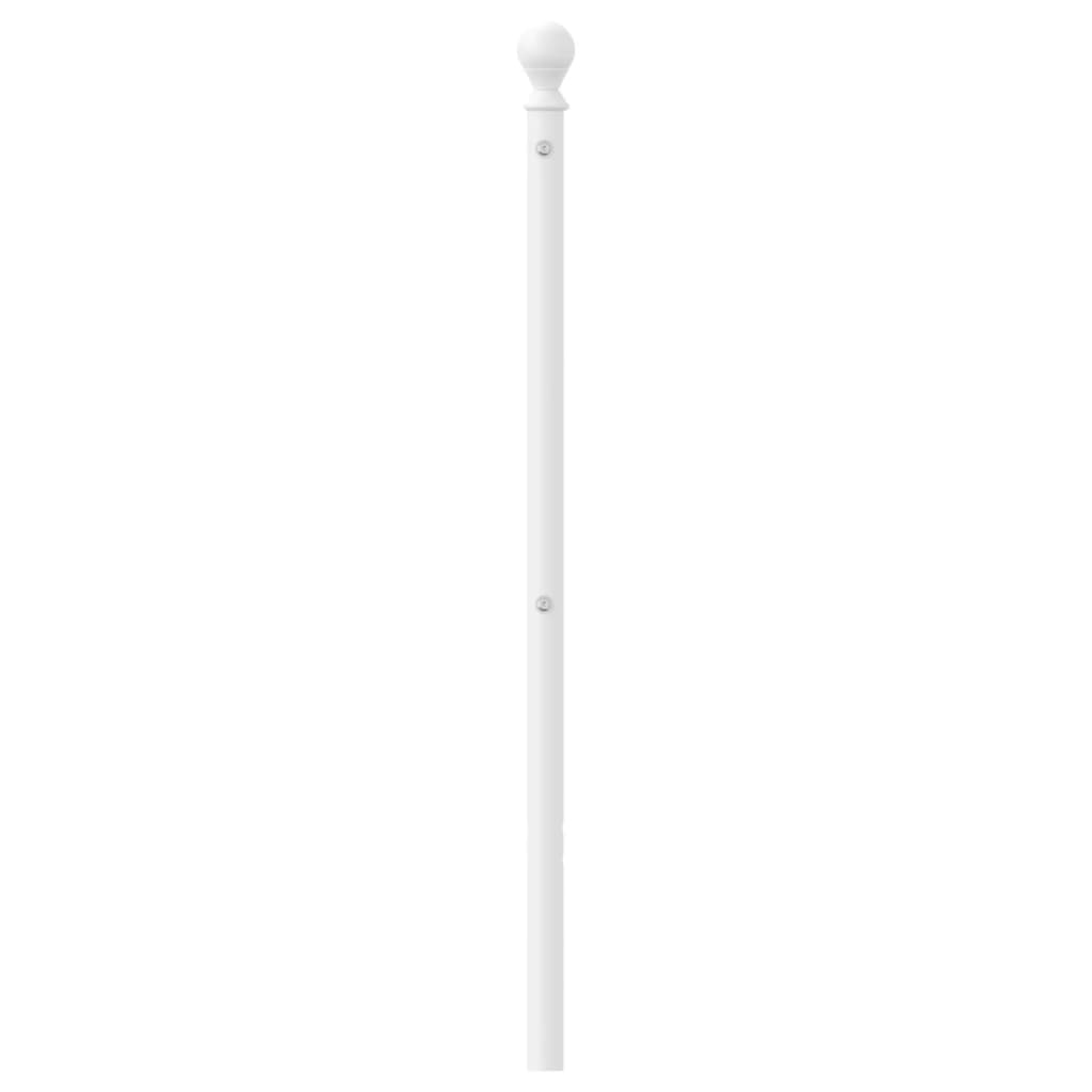 Tête de lit métal blanc 75 cm