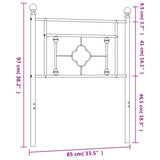 Tête de lit métal blanc 80 cm