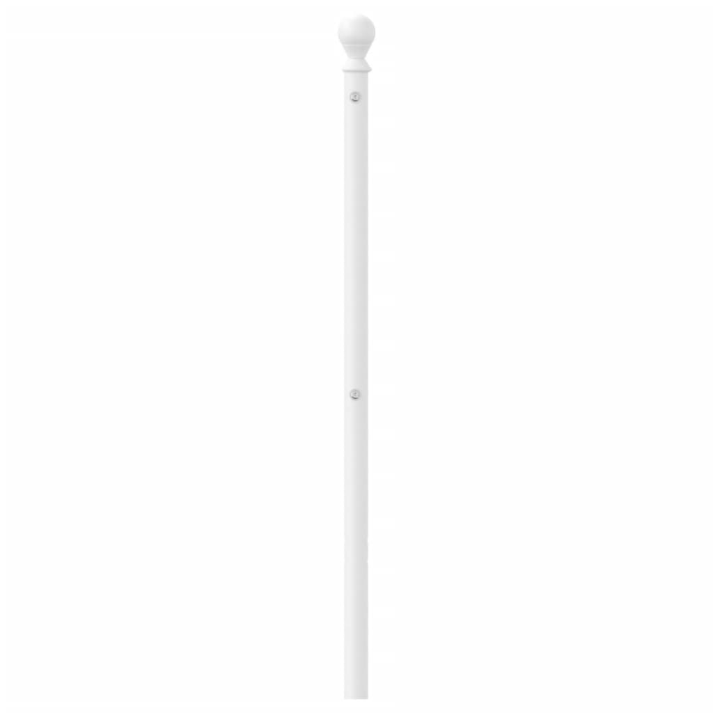 Tête de lit métal blanc 160 cm