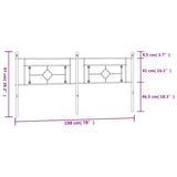 Tête de lit métal blanc 193 cm