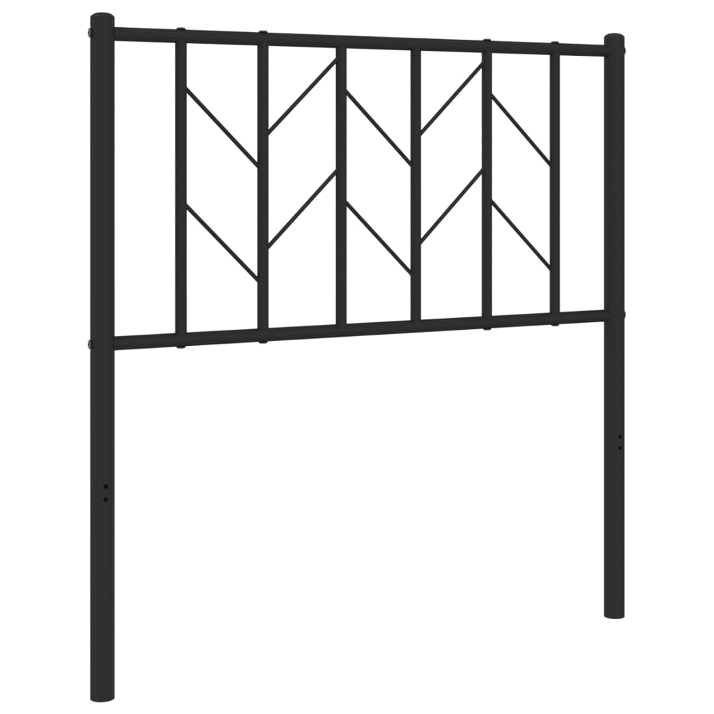 Tête de lit métal noir 80 cm