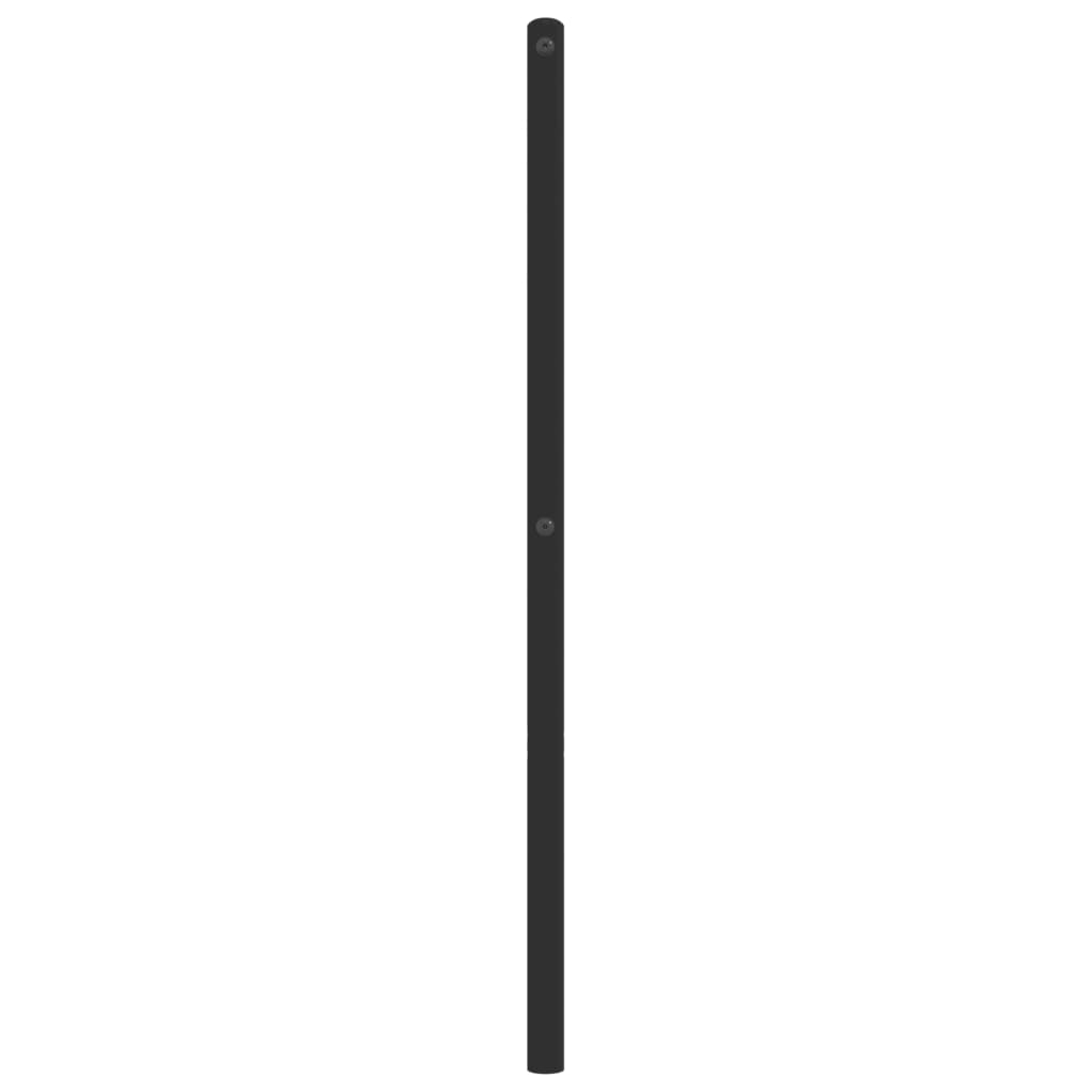 Tête de lit métal noir 107 cm