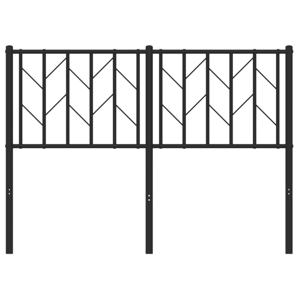 Tête de lit métal noir 120 cm