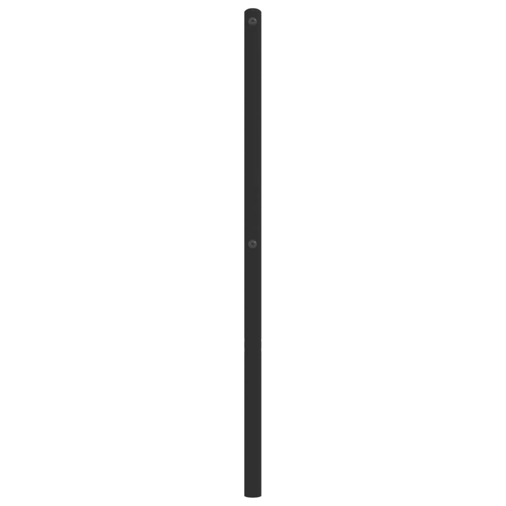 Tête de lit métal noir 193 cm