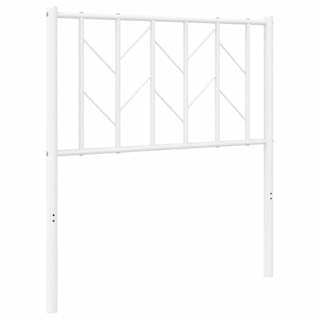 Tête de lit métal blanc 75 cm