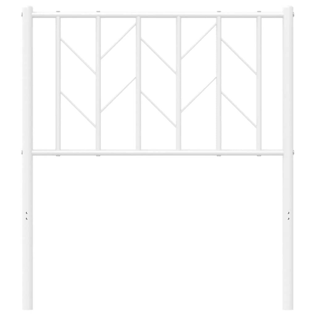 Tête de lit métal blanc 75 cm