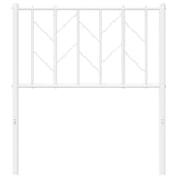 Tête de lit métal blanc 75 cm