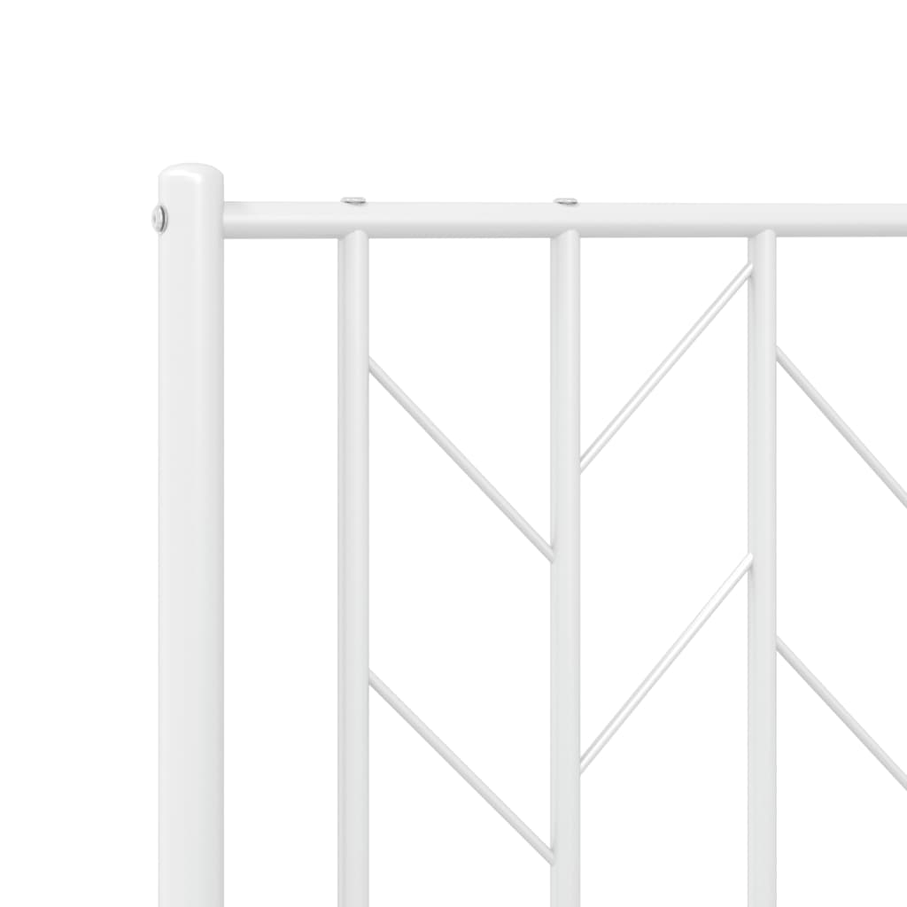 Tête de lit métal blanc 75 cm