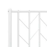 Tête de lit métal blanc 75 cm