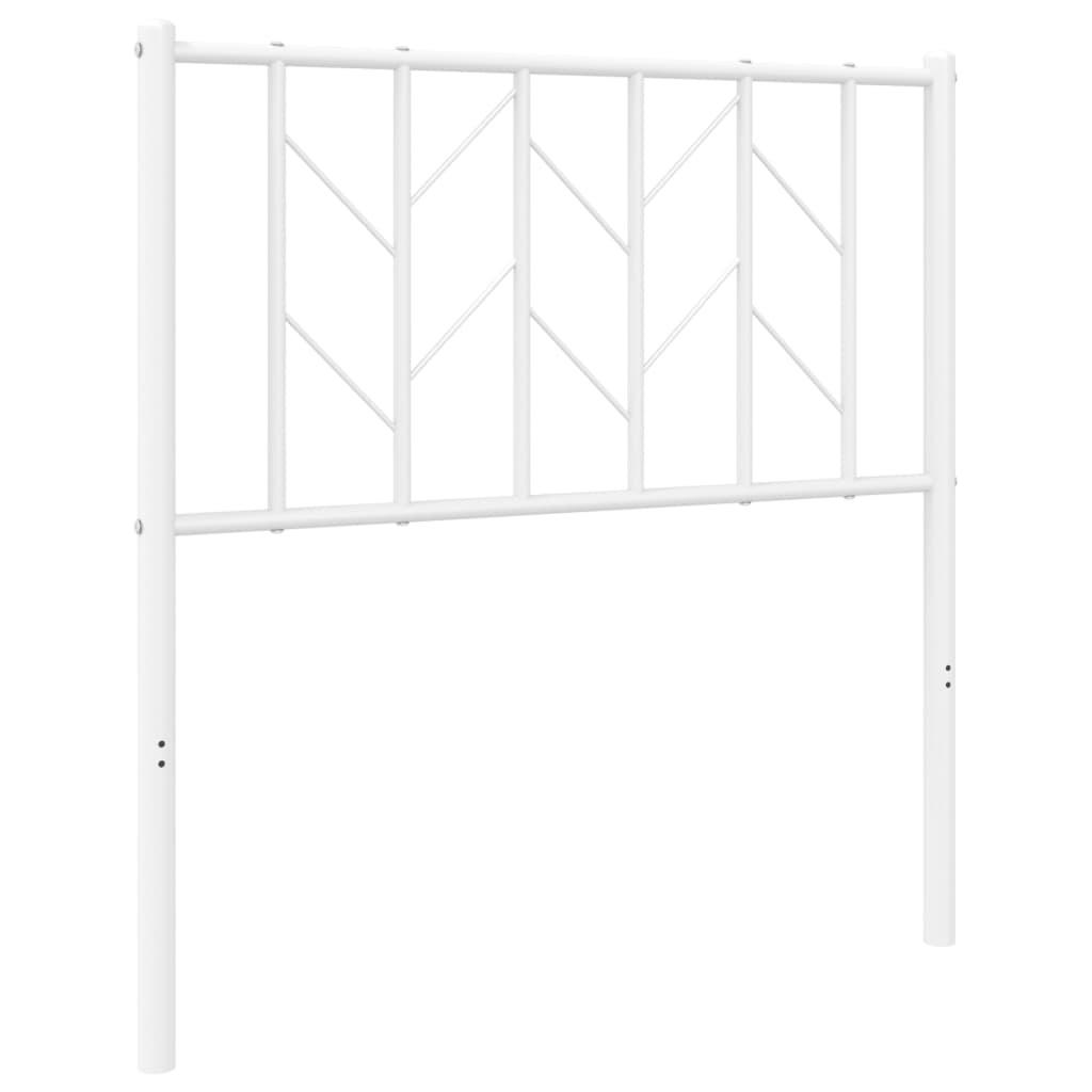 Tête de lit métal blanc 80 cm