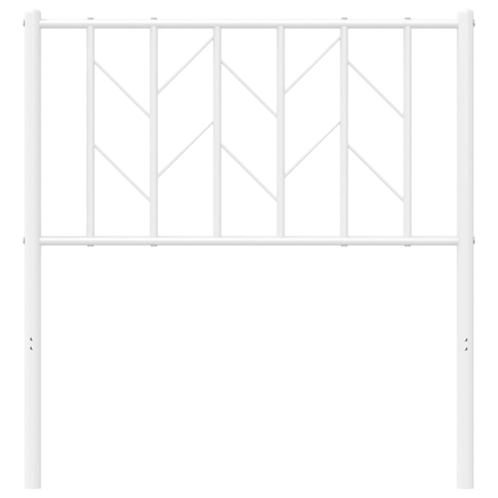 Tête de lit métal blanc 80 cm