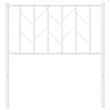 Tête de lit métal blanc 80 cm