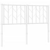 Tête de lit métal blanc 120 cm