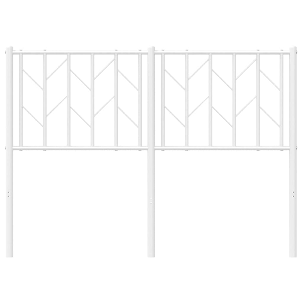 Tête de lit métal blanc 120 cm