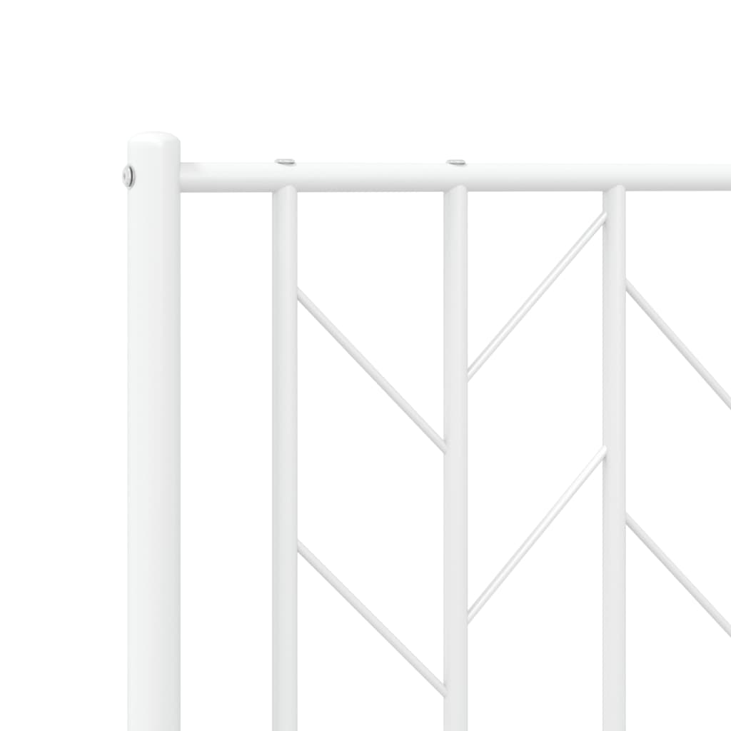 Tête de lit métal blanc 120 cm