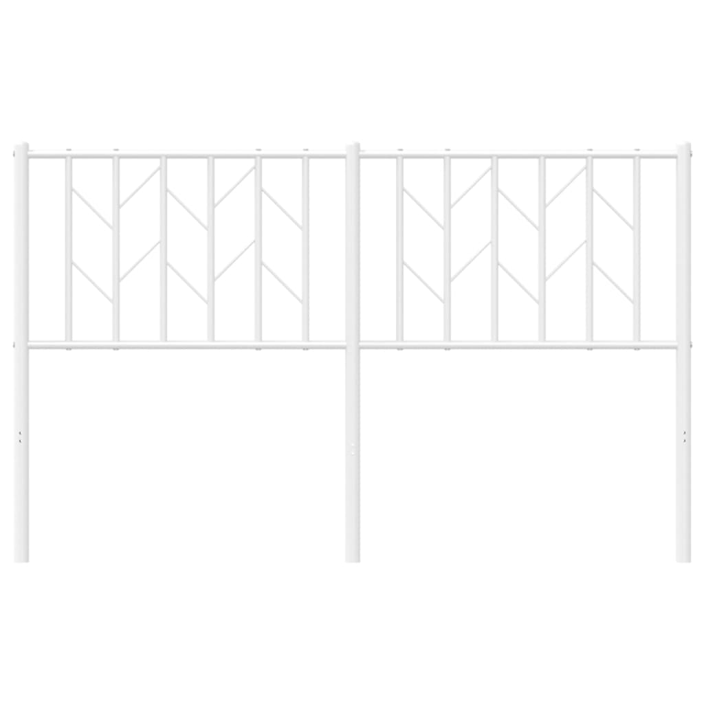 Tête de lit métal blanc 140 cm