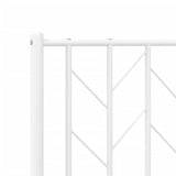 Tête de lit métal blanc 140 cm