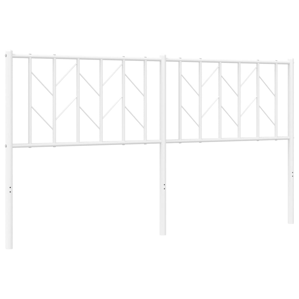 Tête de lit métal blanc 160 cm