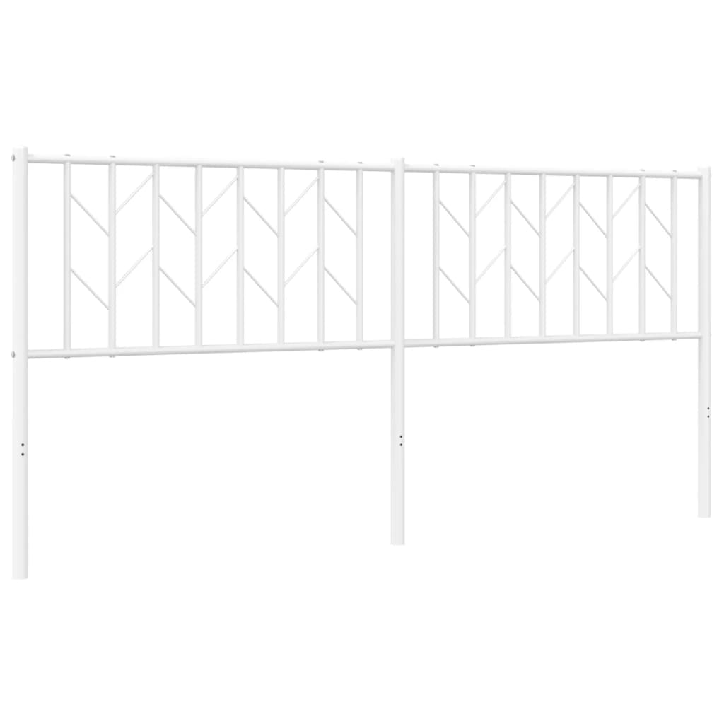 Tête de lit métal blanc 180 cm