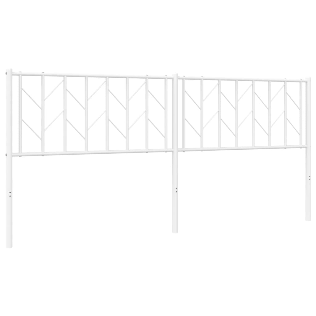 Tête de lit métal blanc 193 cm