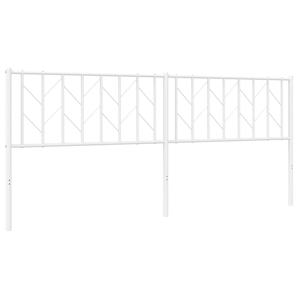 Tête de lit métal blanc 200 cm