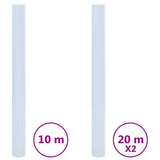 Films pour fenêtre 3 pcs statique dépoli blanc transparent PVC