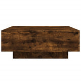 Smoked oak coffee table 80x80x31 cm engineered wood