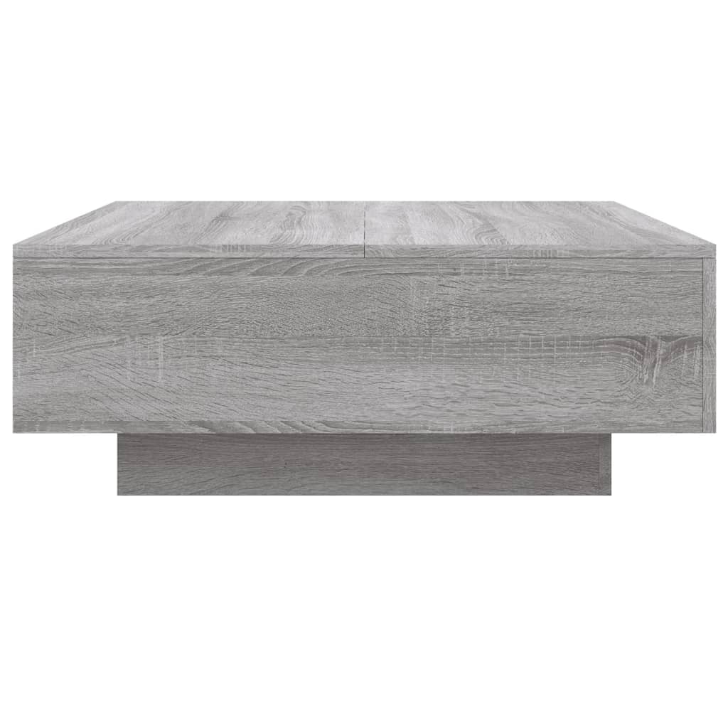 Table basse sonoma gris 80x80x31 cm bois d'ingénierie