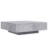 Betongrauer Couchtisch 100 x 100 x 31 cm, Holzwerkstoff