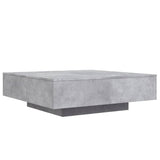 Betongrauer Couchtisch 100 x 100 x 31 cm, Holzwerkstoff