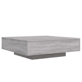 Table basse sonoma gris 100x100x31 cm bois d'ingénierie