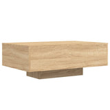 Coffee table with LED lights sonoma oak 85x55x31 cm