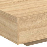 Coffee table with LED lights sonoma oak 85x55x31 cm