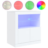 Sideboard mit weißen LED-Leuchten 60,5x37x67 cm