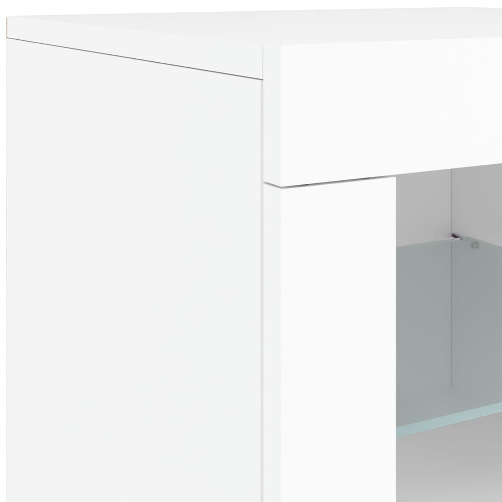 Sideboard mit weißen LED-Leuchten 60,5x37x67 cm