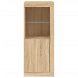 Sideboard mit LED-Leuchten Sonoma-Eiche 41x37x100 cm