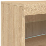 Sideboard mit LED-Leuchten Sonoma-Eiche 60x37x67 cm