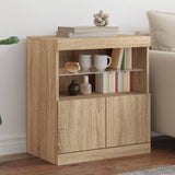 Sideboard mit LED-Leuchten Sonoma-Eiche 60x37x67 cm