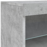 Sideboard mit betongrauen LED-Leuchten 60x37x67 cm